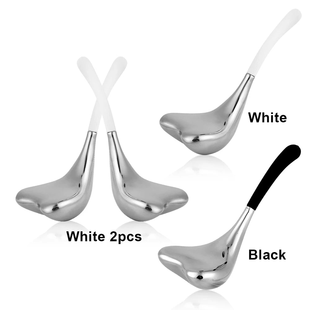 Facial Massage Cryo Spoon Facial Skin Care Ice Globes Stainless Steel Cooling Spa Globes Ice Globe Roller 2-in-1 for Face Eyes.