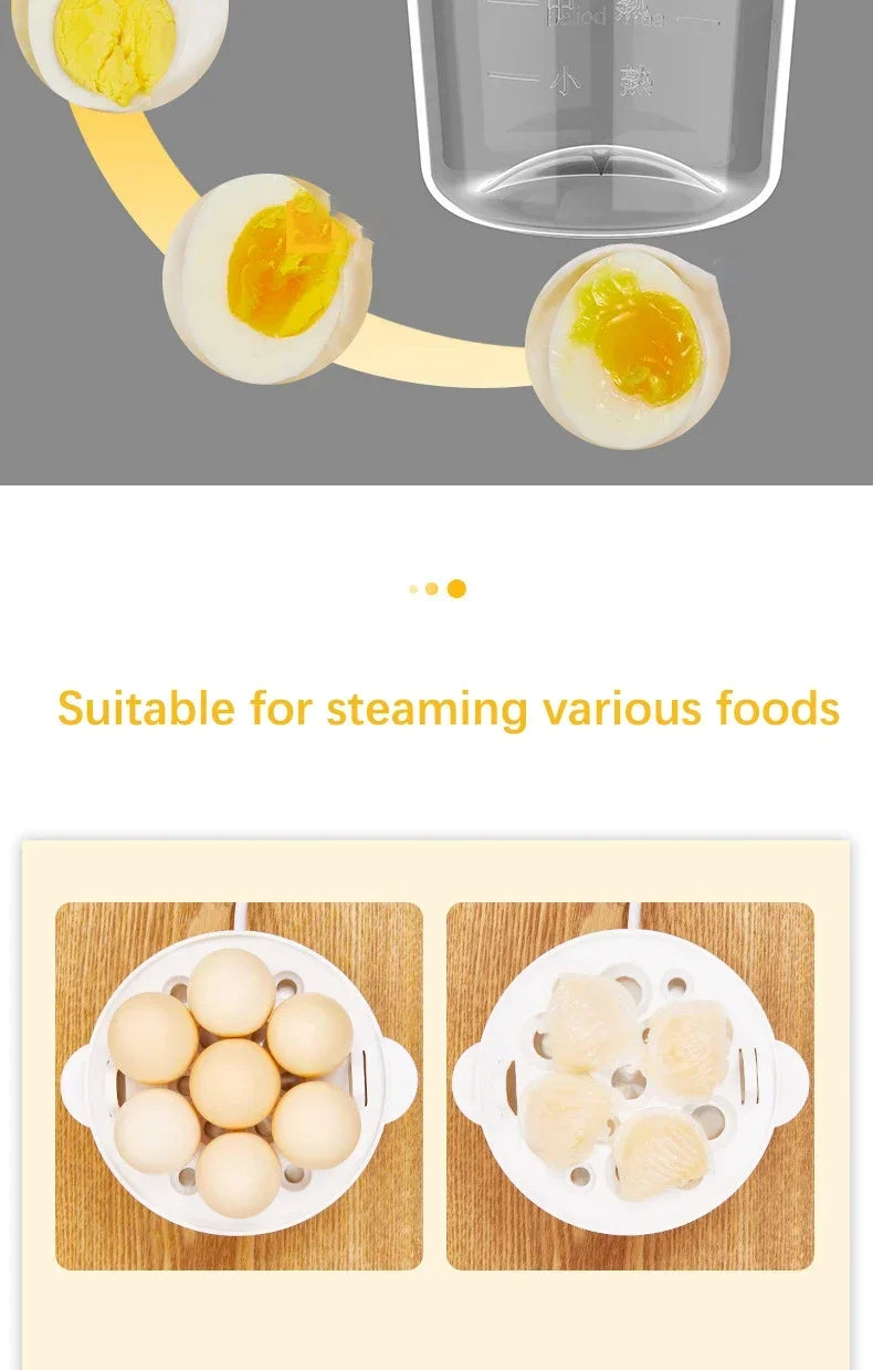 110V/220V Multifunctional Electric Egg Boiler Double Layers Egg Cooker Mini Steamer Poacher Kitchen Cooking Breakfast Machine.