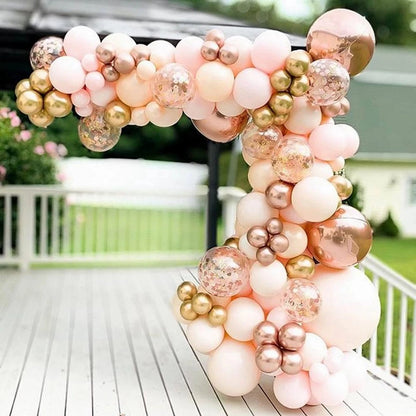 Macaron Rosa Ballon Girlande Bogen Kit Hochzeit Geburtstag Party Dekor Kinder Roségold Latex Ballons Babyparty Dekorationen Kette.
