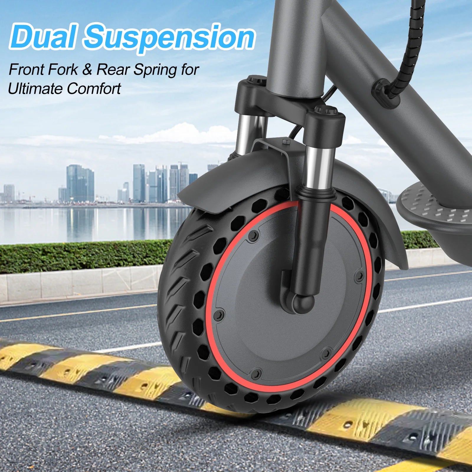 ATSANT LP10 Electric Scooter 500W Powerful Motor 42V10.5Ah 35KM/H 35KM Long Range 10Inch Tyre with APP Shock Absorbing EScooter.