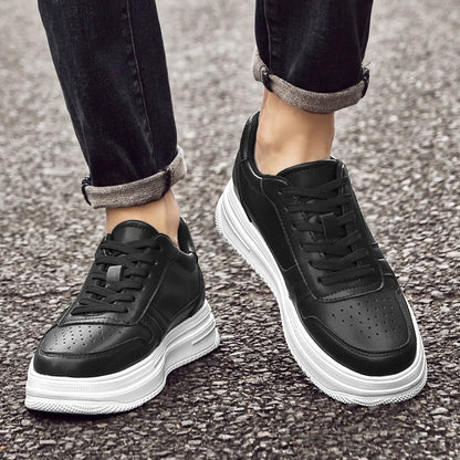 Man Lift Sneakers Men Booster Shoes Elevator  Height Increase Insole 6cm Leisure Fashion Sports  Plus Size 36-43.