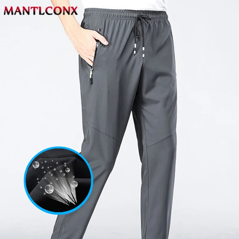 Elastic Waist Jogger Sweatpants Men Casual Classic Sport Men's Pants Quick Dry Straight Trousers Breathable Plus Size 4XL 5XL.