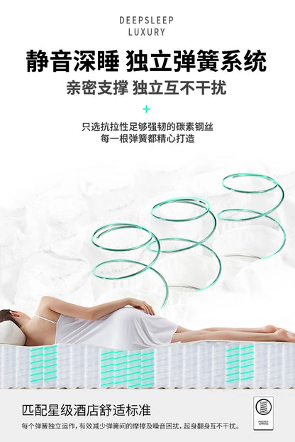 Naturlatex-Matratze 180 x 200 feste Luftmatratze King Double Colchones De Cama Cochao Casal Möbel für Schlafzimmer