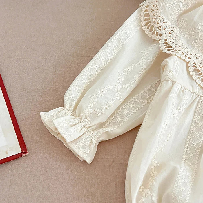 2023 neue Frühjahr 0-24 M Baby Mädchen Kleidung Infant Baby Mädchen Overall Lange Ärmeln Baumwolle Stickerei Neugeborenen baby Mädchen Bodys.