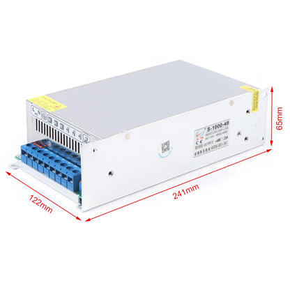 Power Supply 25A/20A 600W/1000W Voltage Converter AC 220V to DC 24V/48V Transformer Switching Power Supply, Adapter