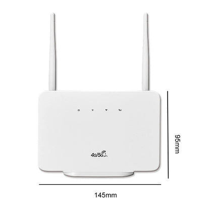 WiFi Router 300Mbps 4G Router Wireless Modem External Antenna with Sim Card Slot EU Plug Internet Connection.