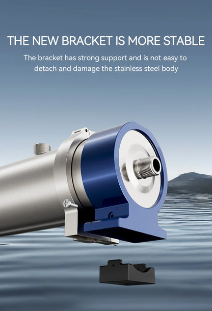 Wheelton whole house high flow water filter purifier 1000L-3000L SUS304 mineral water filter Reusable 0.01um PVDF for 5 years