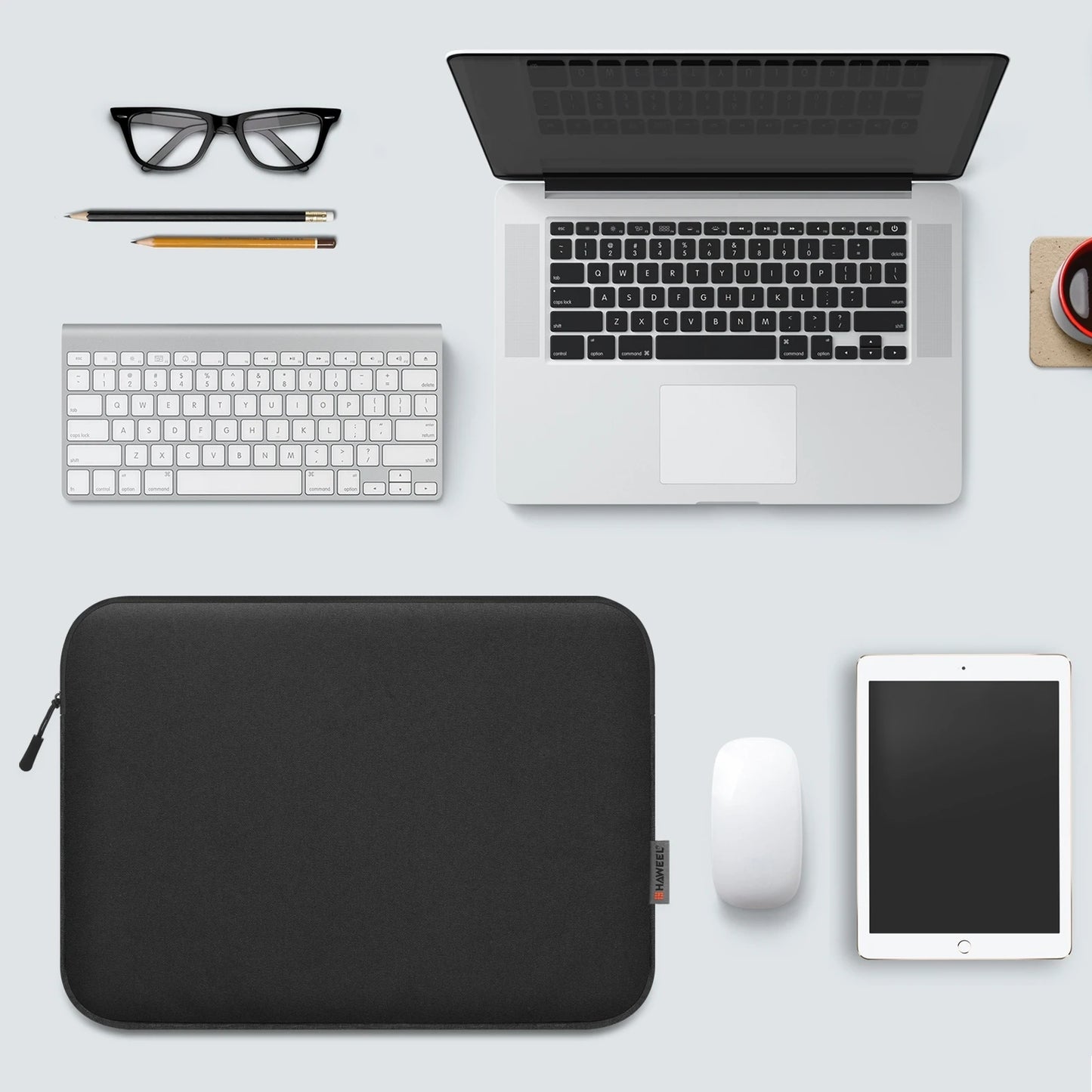 HAWEEL Laptop Sleeve Case 11 13 15 16  inch For HP DELL Notebook bag Carrying Bag Macbook Air Pro 13.3 Protective Case.