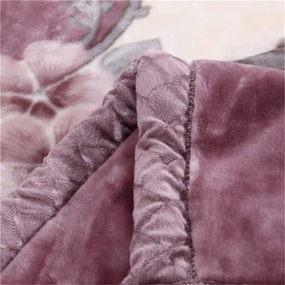Super Soft Warm Fluffy Weighted Blanket Double Layer Raschel Mink Blanket For Double Bed Winter Bedspread Thick Blanket.