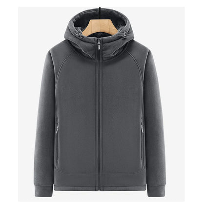 Winter Men Fleece Warm Jackets Mens Windproof Thick Jackets Parkas Coats Men Hooded Casual Outwear Jackets Male LZLLTT.