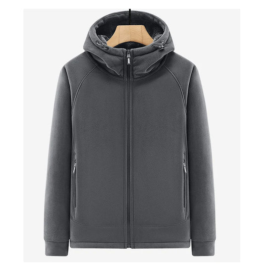 Winter Men Fleece Warm Jackets Mens Windproof Thick Jackets Parkas Coats Men Hooded Casual Outwear Jackets Male LZLLTT.
