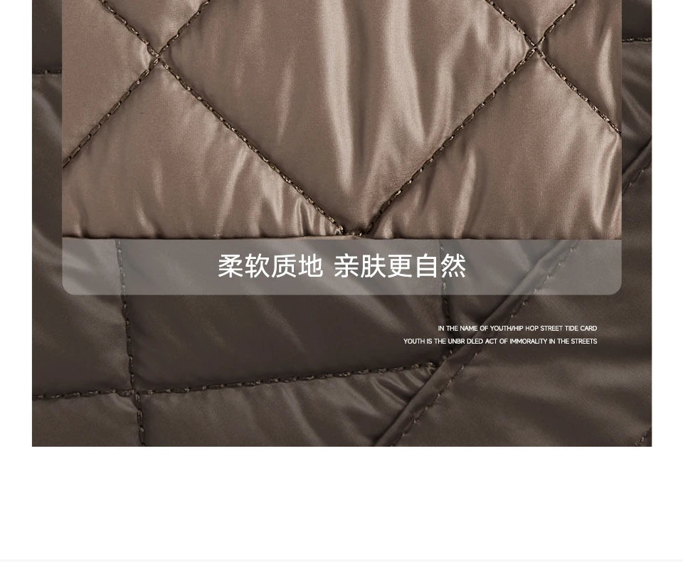 LEE Large Soft Puffer Bag Women Big Size College Students Laptop Book Quilted Tote Bag Lady Down-filled Shopping School Bags