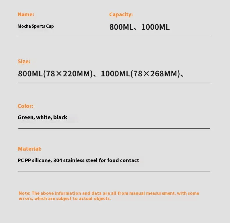 2025 New Sport Plastic Water Cup Large Capacity Portable Summer Anti-Fall High-Temperature Resistant With Tea Separator.