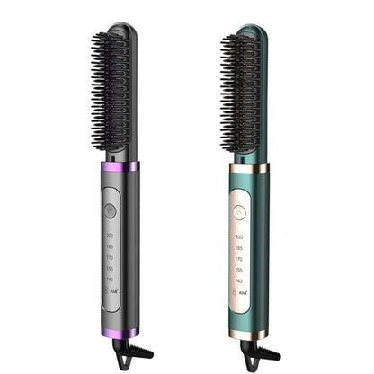 Electric Hair Straightening Brush Fast Heating Hot Comb Brush Negative Ion Hair Straightening Comb.