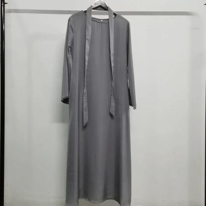 (No Scarf) Ramadan Eid Abaya Damen Dubai Luxury Kebaya Muslim Abayas Women Kaftan Long Dress Islam Dresses Caftan 9 Colors S-2XL