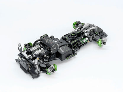 LSD Plaid RC Mini Car 1/24 RC Drift Mosquito Car  Frame KIT Lightweight Electric Remote Control Drift Model Toy Holiday Gift.