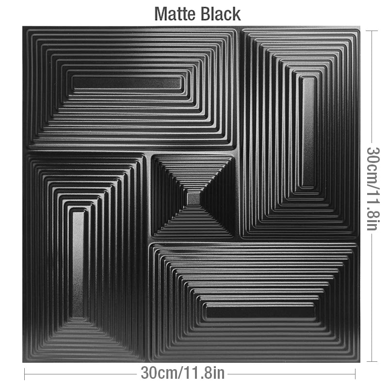 12pcs 30x30cm Super 3D Art Wall Panel PVC tile Waterproof Esports game 3D Wall Sticker Decor Tiles Diamond Design DIY Home Decor