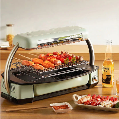 New Smokeless Barbecue Oven Barbecue Pot Household Multi-function Indoor Electric Oven Korean Style Skewer.