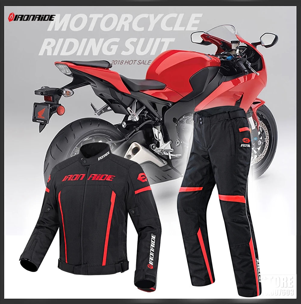 Motorcycle Jacket Waterproof Motorcross Jacket Pants Moto Jacket Windproof Riding Motorbike Clothes With Protective Gear M-3XL.