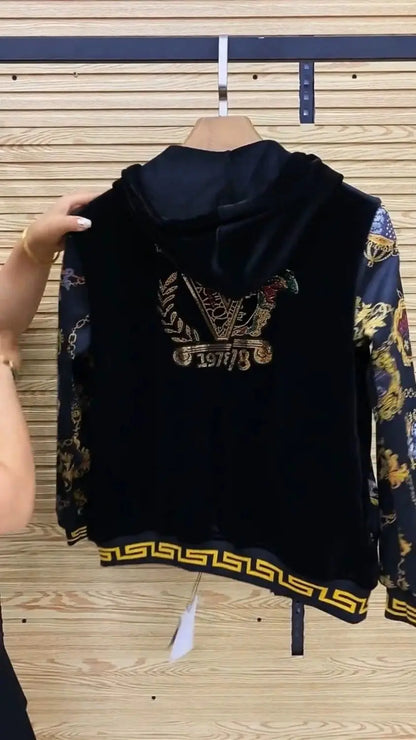 Men's autumn casual two-piece set, new coat, pants, fashionable youth suit..