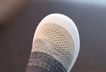 Children Shoes Spring Autumn Kids Sneakers Soft Breathable Mesh Boys Slip-on Shoes Patchwork Color Girls Shoes.