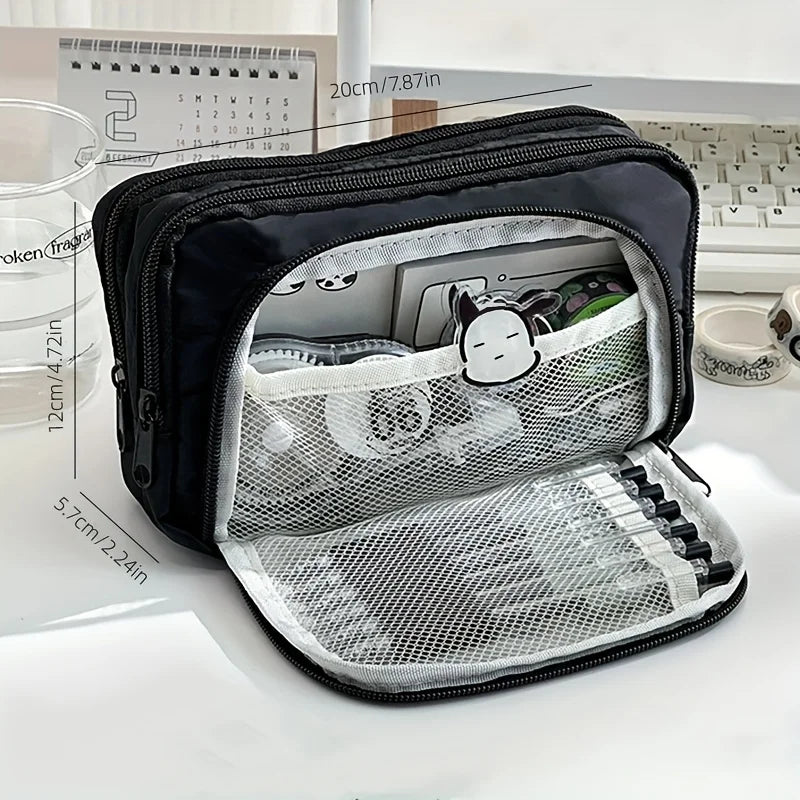 Kawaii Große Kapazität Stift Tasche Koreanische Bleistift Beutel Multilayer Schule Fall Schreibwaren Halter Tasche Student Zurück zu Schule Liefert.