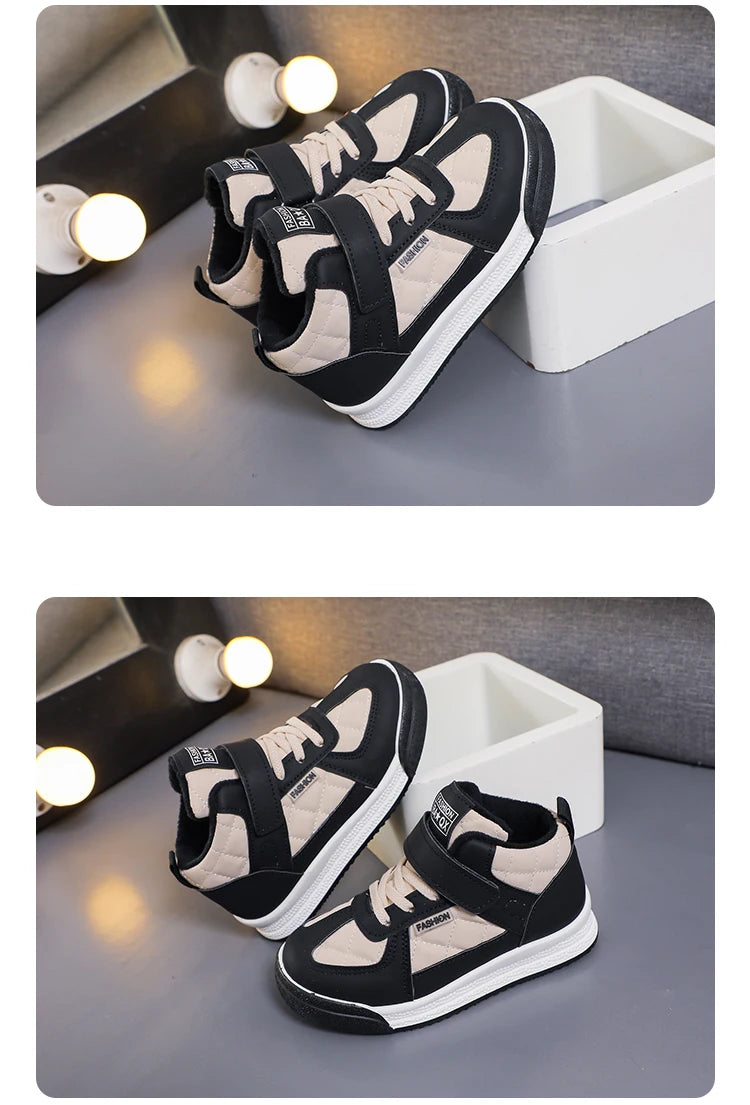 2023 Children sports Fashion shoes  winter warm walking shoes Casual sneakers for kids.