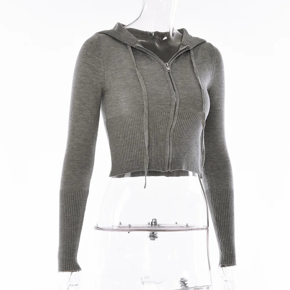 Apprabant Rib Knitted Two Piece Set Women Tracksuit Long Sleeve Zipper Hoodies Skinny Pants Sets Casual Solid Sweatshirt Suits.