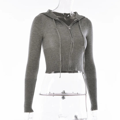 Apprabant Rib Knitted Two Piece Set Women Tracksuit Long Sleeve Zipper Hoodies Skinny Pants Sets Casual Solid Sweatshirt Suits.