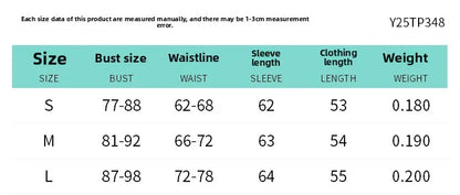 Pure Color V-neck Long Sleeve T-shirt Waist-cinching Sexy Top for Women Cross-border Autumn New Style Y25TP348 Polyester Fiber.