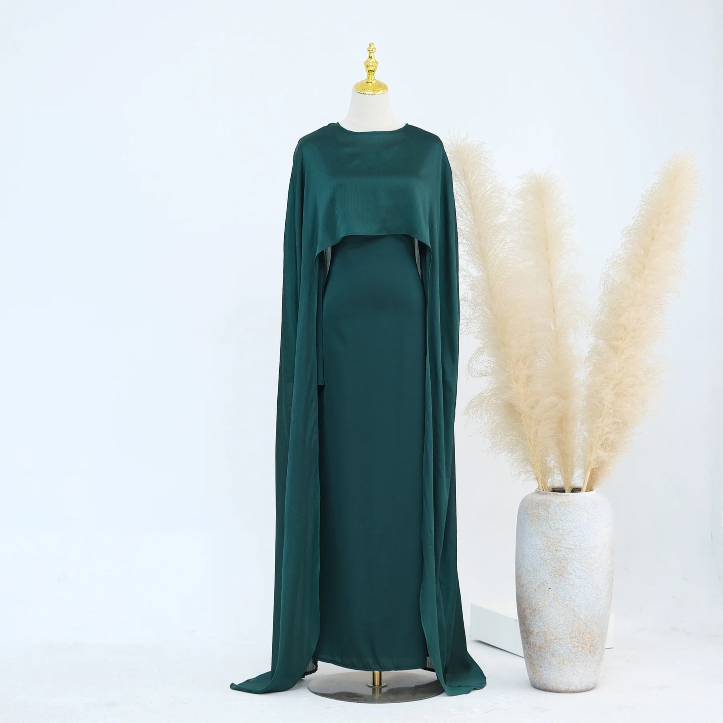 Ramadan 2 Piece Muslim Women Set Dubai Modest Abaya Islam Abayas Femme Elegant Arabic Clothing Fashion Turkey Solid Outfit 2025.