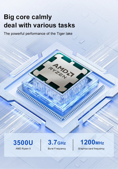 Ninkear A15 Air 2025 Laptop 15.6 Inch FHD IPS Screen AMD Ryzen™ 5 3500U 16GB DDR4 3200 MHz+512GB NVME SSD 180° Opening and Closing WiFi 5 BT 4.2 0.3s Fingerprint Unlock Tested ＆ Proven High Quality PC Notebook  Power You.