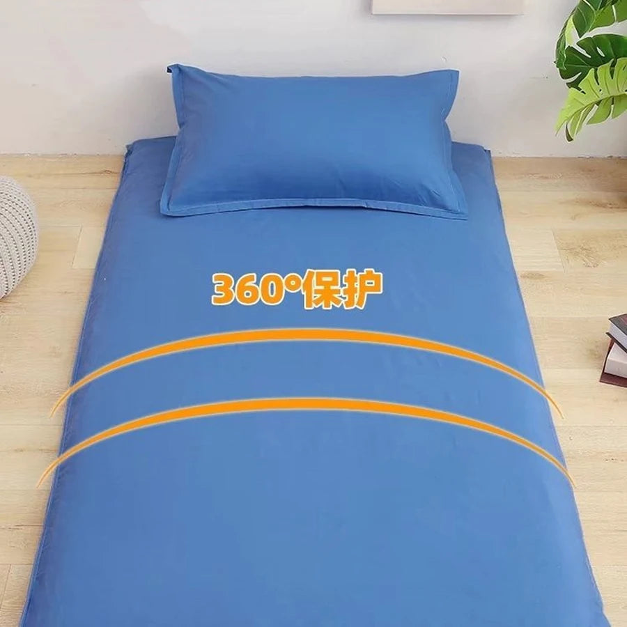 WOSTAR 360° fully enclosed with zipper mattress protector cover couple/child 150x190cm single double bed sheet protection pad.