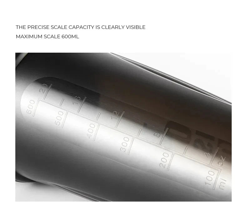 GIANXI Shaker Bottles Gym Sports Protein Powder Mixing Bottle Outdoor Portable Leak Proof Plastic Cup Drinkware.