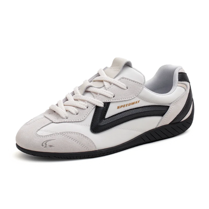 Maden Unisex Summer Vintage Patchwork Racing Shoes Breathable German Trainers Sneakers Thin Sole Casual Lace-Up Sporty Shoes