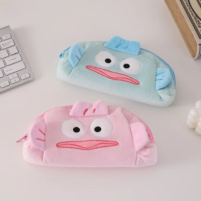 Niedliche Cartoon-Bleistifttasche aus Plüsch, große Kapazität, Bleistifttasche, Aufbewahrung, Kosmetiktasche, Stifthalter, Schreibwaren.