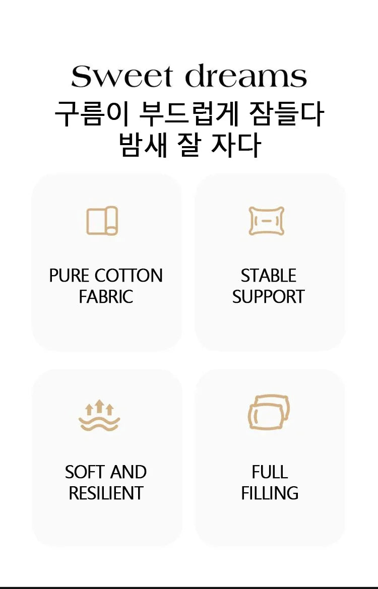 Cotton Body Pillow for Sleeping Decorative Body Pillow for Bed with 100% Cutton Cover High-Grade & Soft.