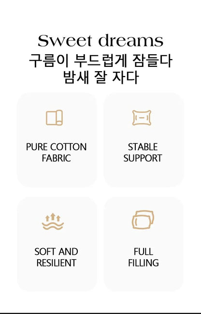 Cotton Body Pillow for Sleeping Decorative Body Pillow for Bed with 100% Cutton Cover High-Grade & Soft.