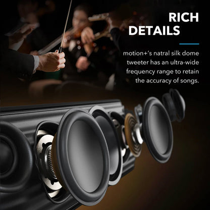 (EU stock) Soundcore Motion + Bluetooth loudspeaker, Hi-Res 30W Audio, BassUp Technology, Wireless Hi-Fi loudspeaker with App.