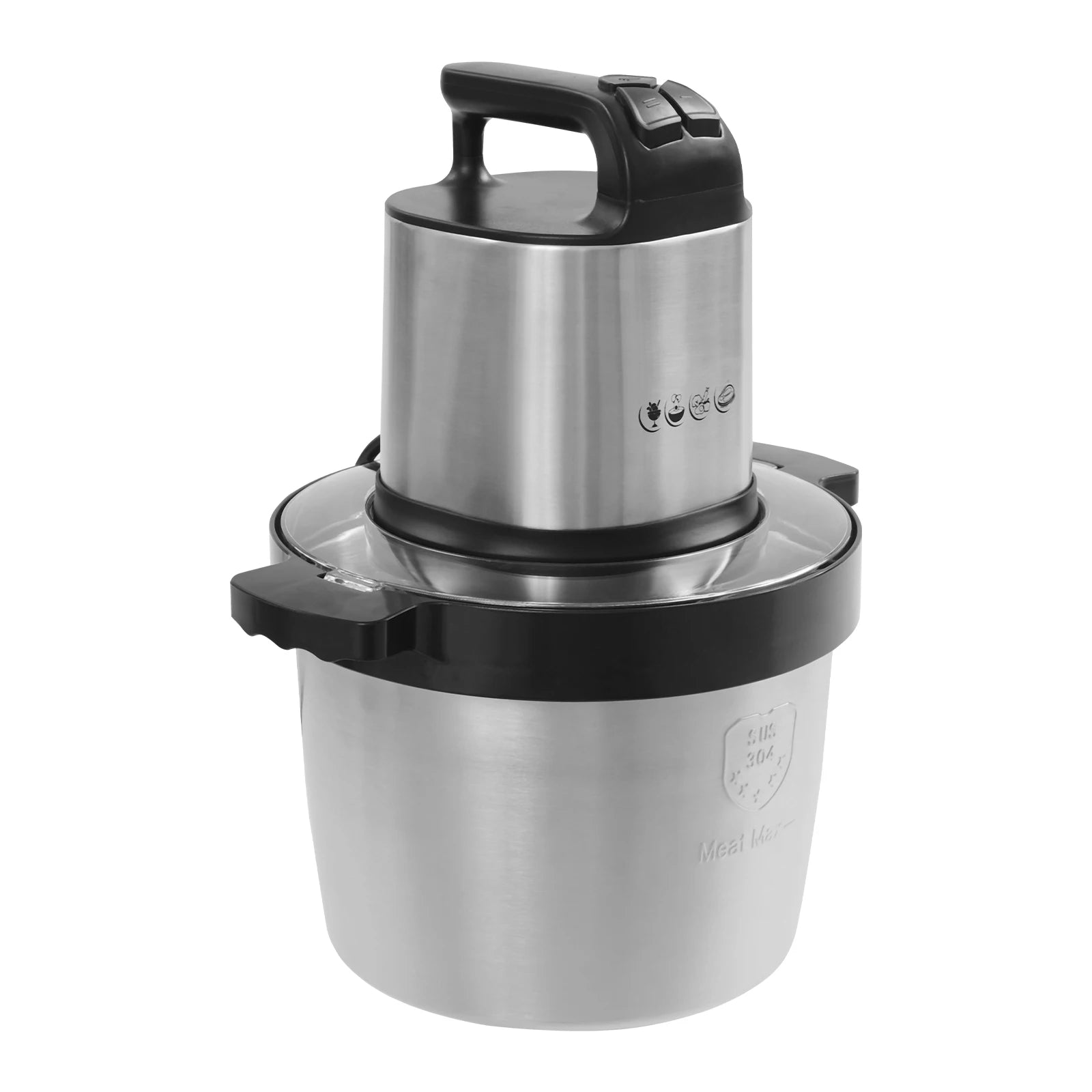 1500W Electric Food Chopper, 6.5L Kitchen Processor for Meat, Vegetables, Fruits – 3 Speeds, Stainless Steel Blades, Easy Clean.
