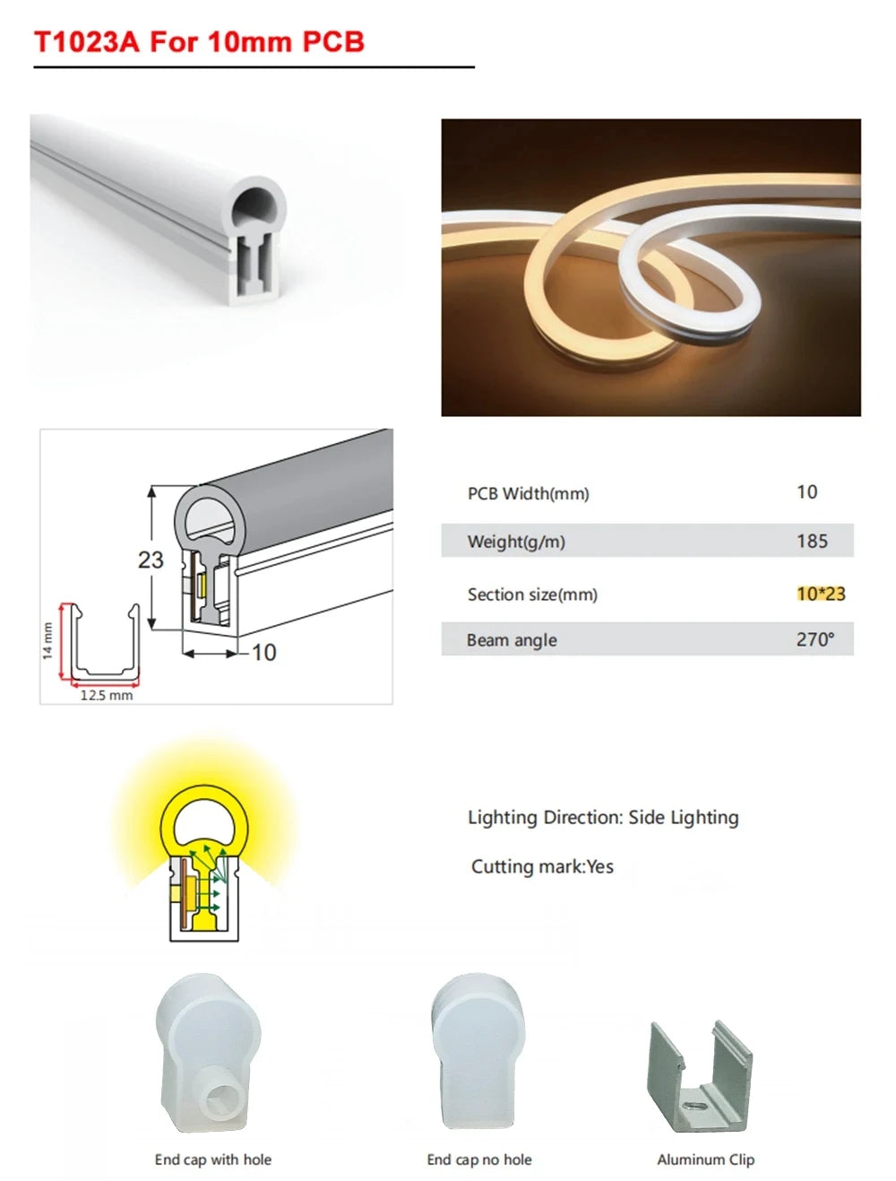 IP67 Waterproof Led Neon Silicone Flexible Cover Tube Suitable For WS2812B WS2811 5050 RGB 5mm 8mm 10mm 12mm PCB Light Strip.