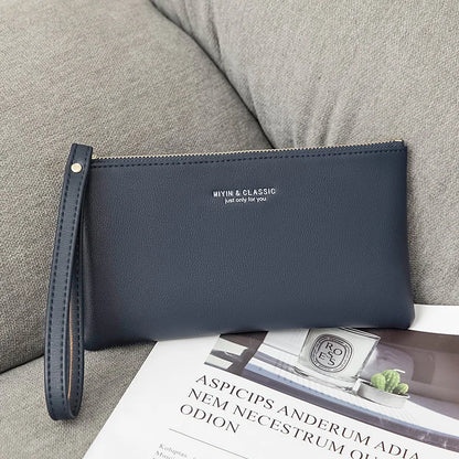 MIYIN Women's Purse long ultra-thin credit card bag minimalist zero purse thin large capacity zipper hold bag handbag purse girl.