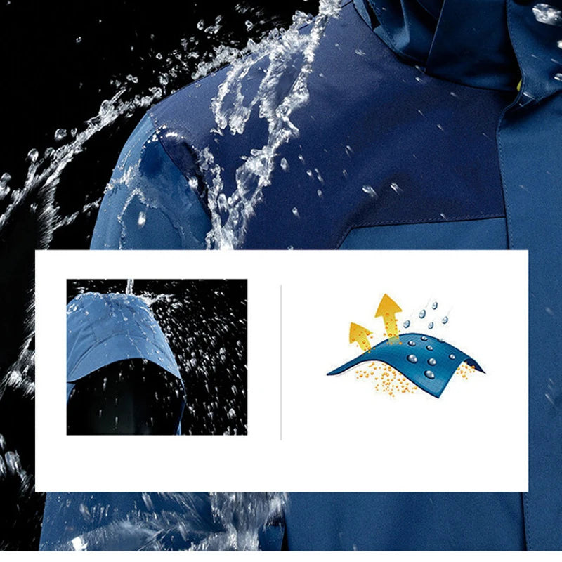 MANTLCONX New Waterproof Men's Jacket Coat Outdoor Hooded Men's Spring Jacket Windbreak Autumn Male Coat Fashion Clothing Brand.