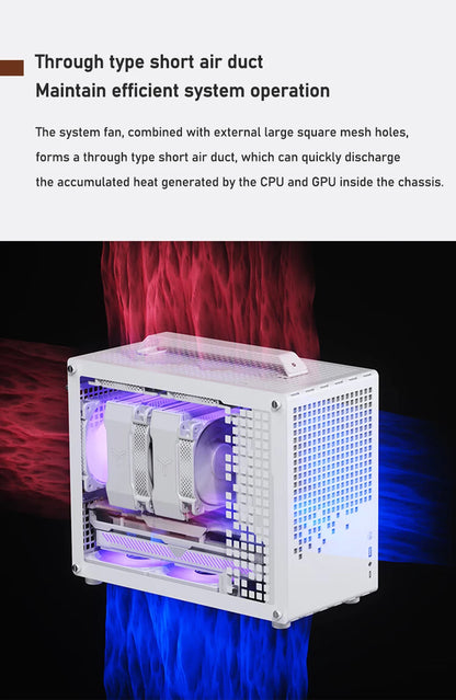 JONSBO Z20 MATX Case Detachable Handle Supports 240 Water-cooled 363mm Graphics Card Side  Transparency Desktop Mini PC Chassis