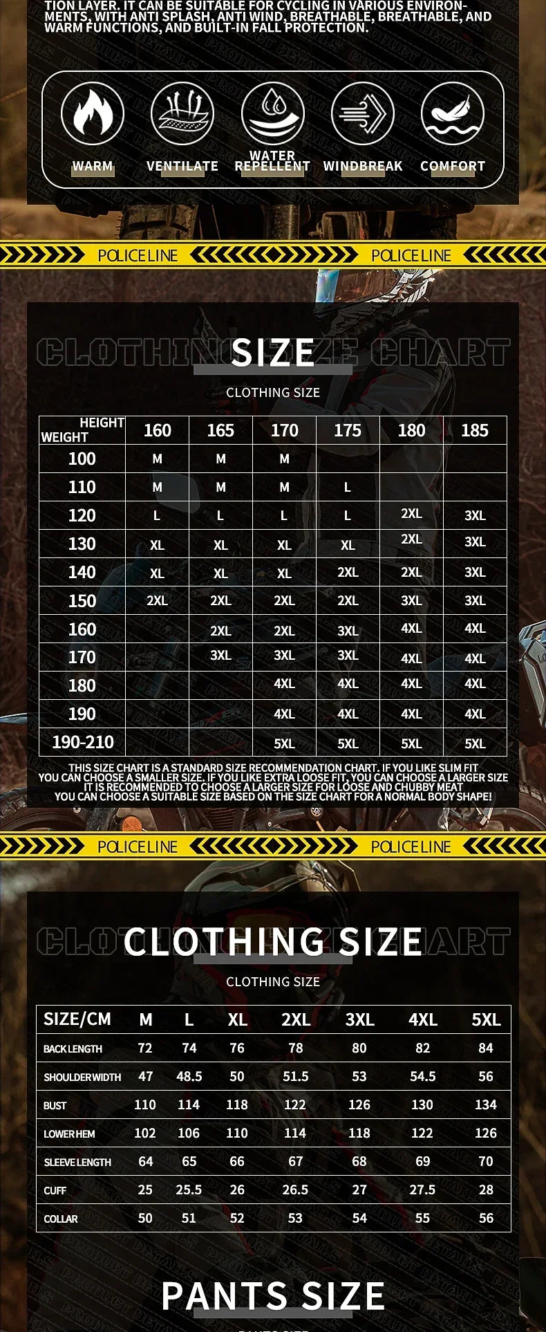 HVA Waterproof Motorcycle Jacket Men's Racing Suit Removable Liner Warm Autumn and Winter Motorcycle Jacket Suit Anti-fall Suit.