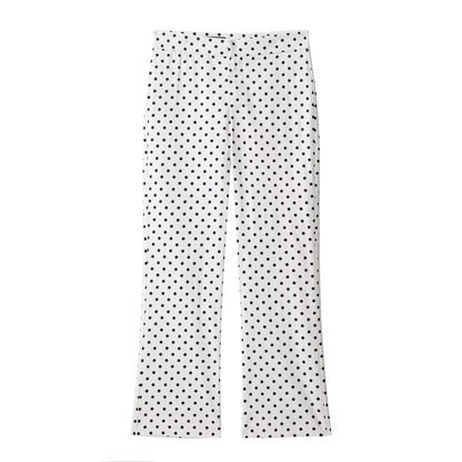 TRAFZA Herbst Polka Dot Gedruckt Jacke Für Frauen Lange Ärmel Rollkragen Zipper Mit Taschen Kordelzug Lose Vintage Mäntel