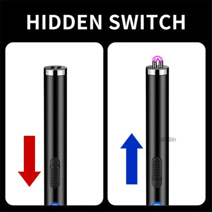 Outdoor Portable Pulse Ignition Gun, Gas Stove Candle BBQ Cooking Kitchen Double Arc Lighter, USB Electronic Lighter.