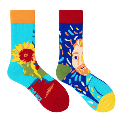 1 Pair Man Women Sock Original AB Tide Socks Colorful Cat Dog Koala Cow Cotton Socks Four Seasons Unisex Medium tube Socks Gift