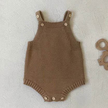 2024 neue Herbst Neugeborenen Baby Mädchen Jungen Stricken Bodys Ärmel Einfarbig Gestrickte Infant Baby Overall Baby Kleidung