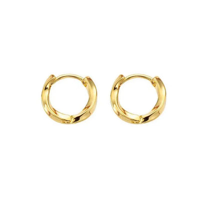 Mariasz Minimalist New Hot Sell Trendy Plated Gold Color Circle Earrings for Women Ear Hoop Earring Classic Jewelry